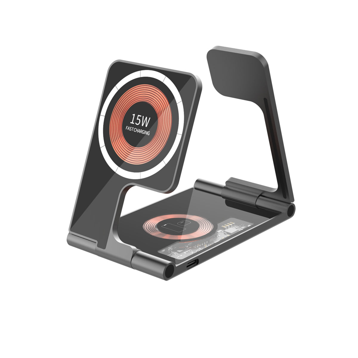 All-Metal Dual 15W Foldable Magnetic Wireless Charger