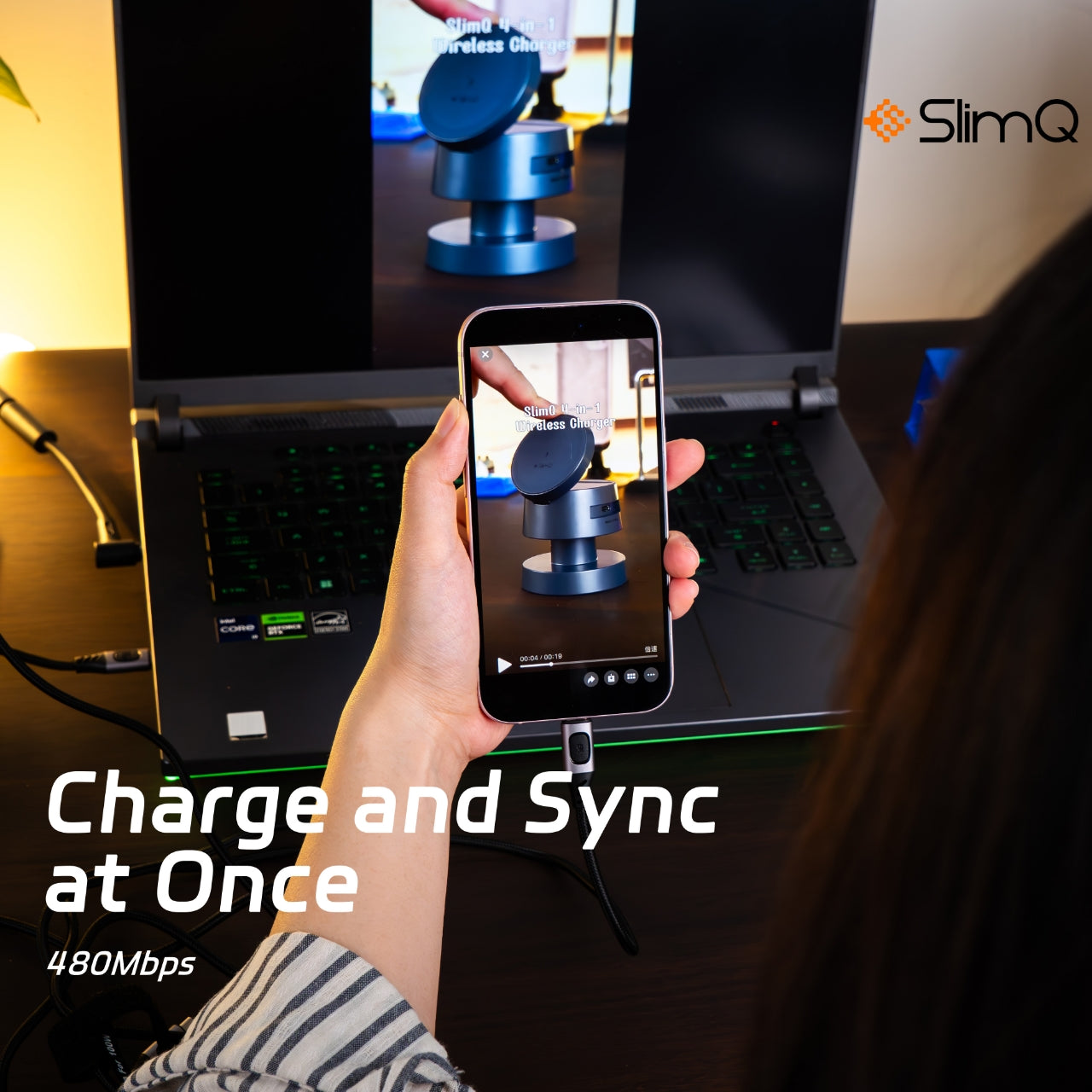 USB C 3ft 100w fast head charging cable