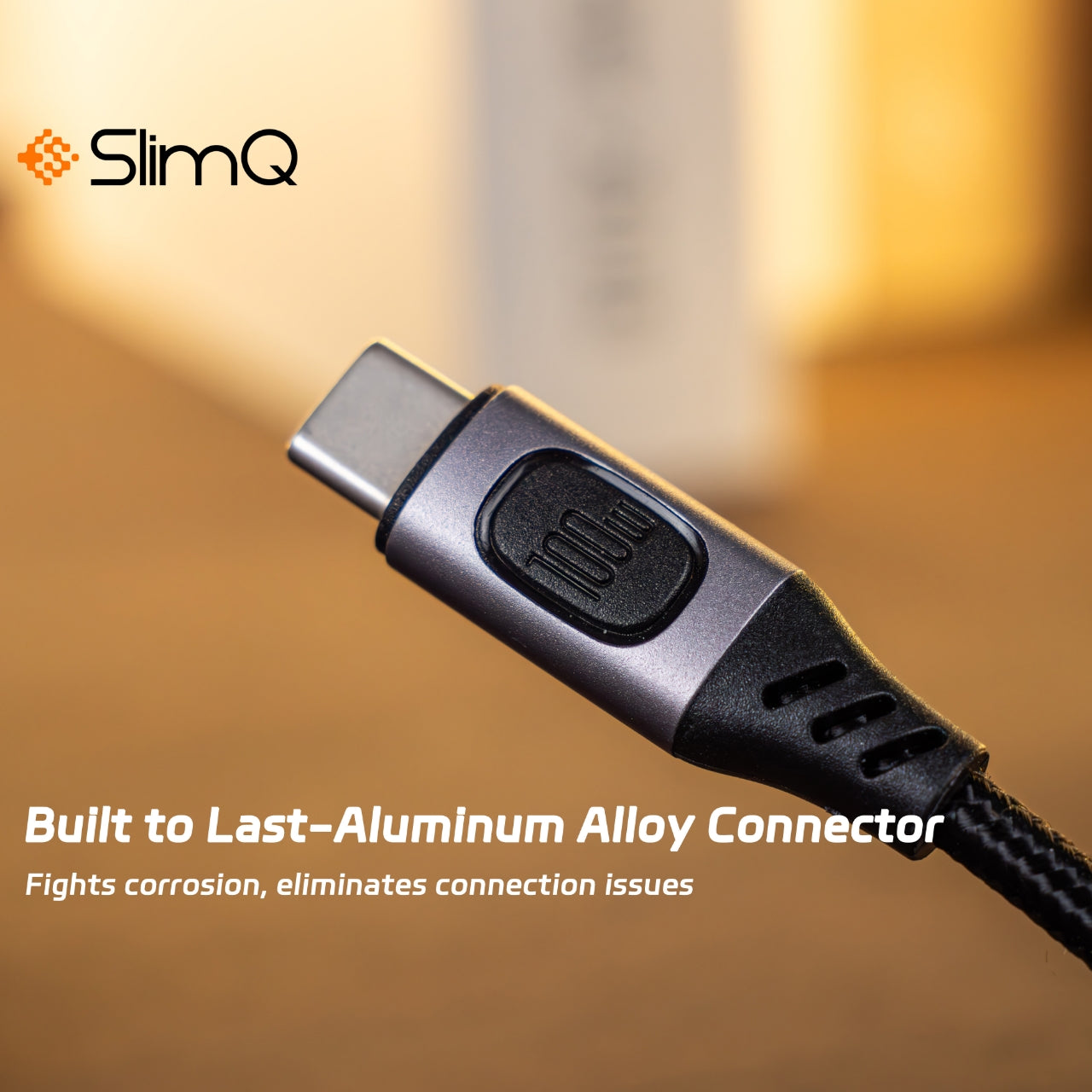 USB C 3ft 100w fast head charging cable