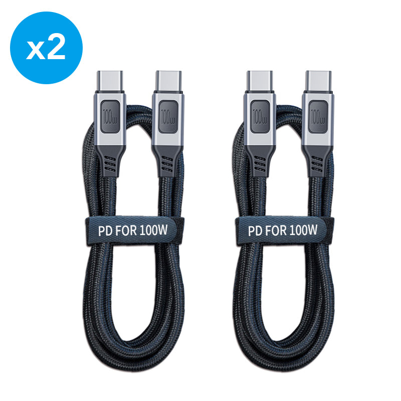 USB C 3ft 100w fast head charging cable