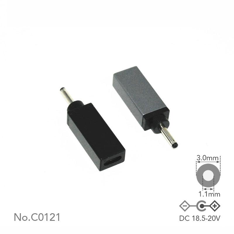 USB-C to DC Adapter Tip L 3.0x1.1mm