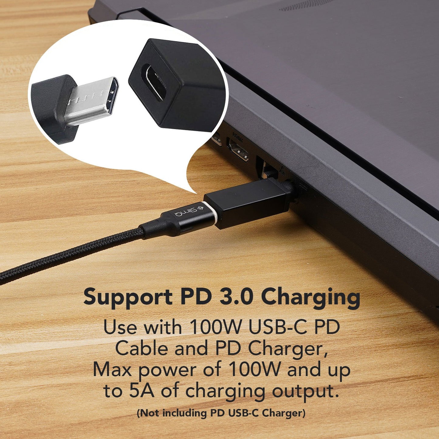 USB-C to DC Adapter Tip A 5.5x2.5mm