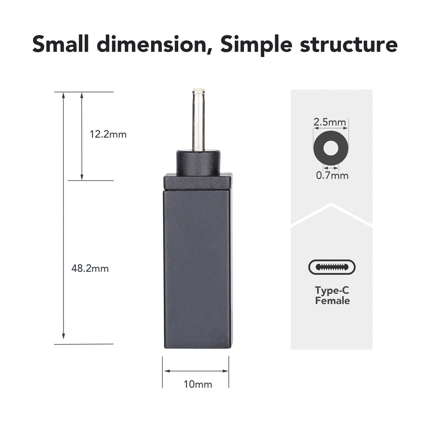 USB-C to DC Adapter ASUS Tip K 2.5x0.7mm